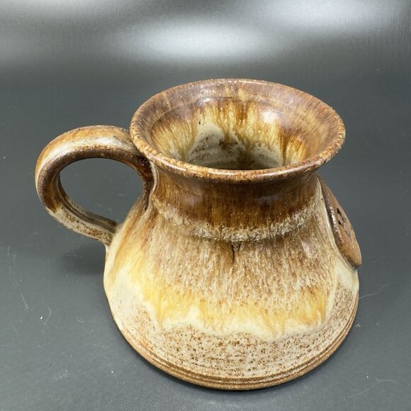 Hand Made Studio Art Pottery Bost On Stoker Coffee Mug Cup Stoneware Signed Mug - Picture 9 of 11